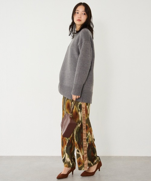 LAVEANGE（ラビアンジェ）の「【洗える】ぼかしプリントサイドラインパンツ（その他パンツ・レディース・ブルー/カーキ・M/LL/3L/4L/5L）」の21枚目の写真