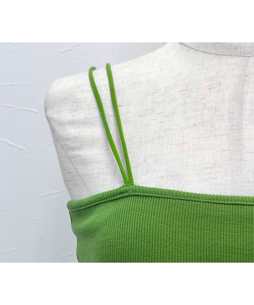 reca（レカ）の「ダブルストラップカップインキャミソール（キャミソール・レディース・ブラック/キナリ/グリーン/ブルー/ブラウン・FREE）」の13枚目の写真