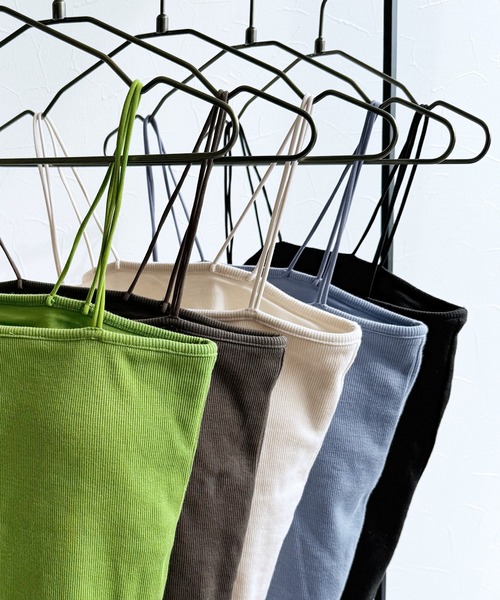 reca（レカ）の「ダブルストラップカップインキャミソール（キャミソール・レディース・ブラック/キナリ/グリーン/ブルー/ブラウン・FREE）」の20枚目の写真