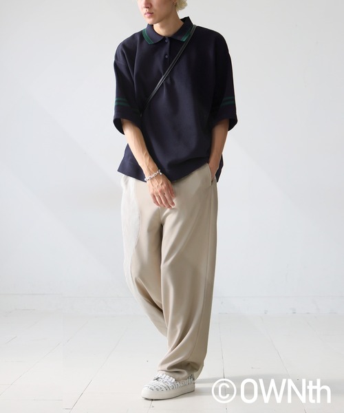 OWNth(オンス)の「ウェーブ切り替えパンツ(その他パンツ・レディース・ベージュ/ブラック・R/P)」の14枚目の写真