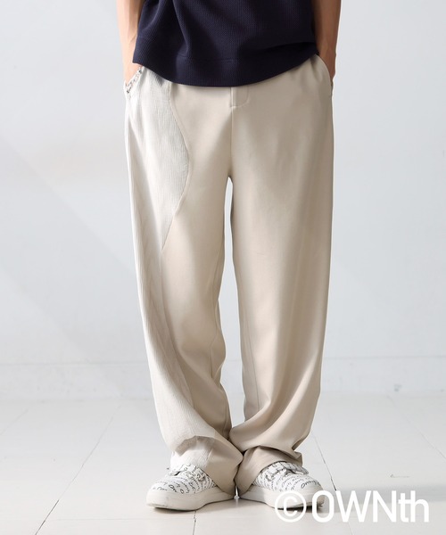 OWNth(オンス)の「ウェーブ切り替えパンツ(その他パンツ・レディース・ベージュ/ブラック・R/P)」の15枚目の写真