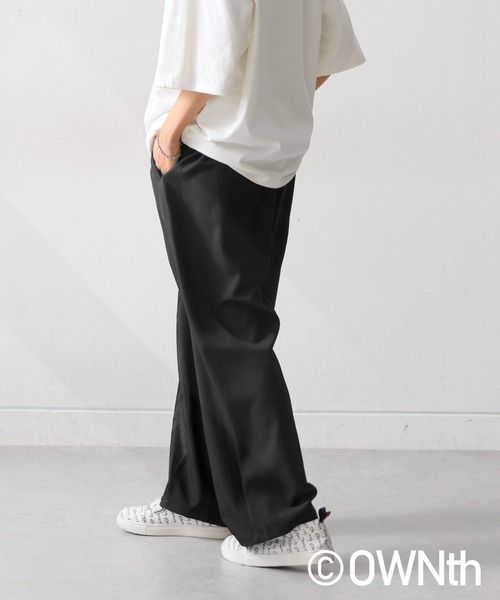OWNth(オンス)の「ウェーブ切り替えパンツ(その他パンツ・レディース・ベージュ/ブラック・R/P)」の5枚目の写真