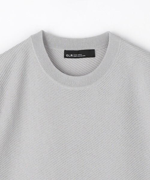 green label relaxing（グリーンレーベルリラクシング）の「JUSTFIT ソリッド ツイル ショートスリーブ ニット（ニット/セーター・メンズ・ブラック/ライトグレー/ネイビー・L/XL/S/M）」の16枚目の写真