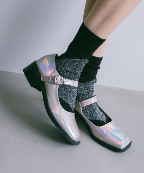 sahara（サハラ）の「Mary Jane Polarization Shoes（パンプス・レディース・ブラウン/ブラック/シルバー・SMALL/MEDIUM/LARGE）」の3枚目の写真