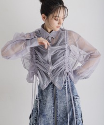 RAGEBLUE | マルチWAY/ダブルリボンシャーリングシアーシャツ(シャツ/ブラウス)