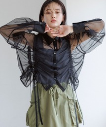 マルチWAY/ダブルリボンシャーリングシアーシャツ