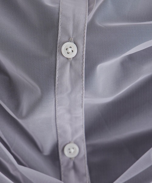 RAGEBLUE（レイジブルー）の「マルチWAY/ダブルリボンシャーリングシアーシャツ（シャツ/ブラウス・レディース・ホワイト/ブラック/ライトグレー・FREE）」の4枚目の写真