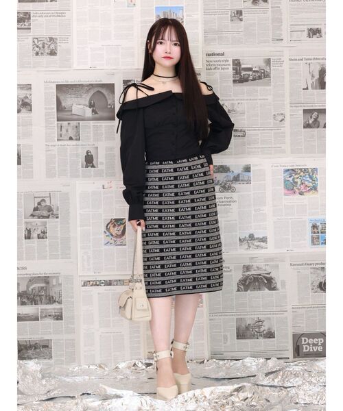 EATME（イートミー）の「リボンショルダーオフショルブラウス（シャツ/ブラウス・レディース・ブラック/アイボリー/その他1・FREE）」の13枚目の写真