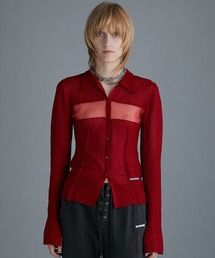 PRANK PROJECT | カラーステッチニットスリムシャツ / Color Stitch Knit Slim Shirt(シャツ/ブラウス)