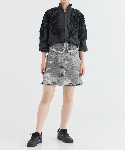 TAAKK(ターク)の「【TAAKK/ターク】EMBROIDERY WIND BREAKER(ブルゾン・レディース・ブラック/グレー・2)」の10枚目の写真