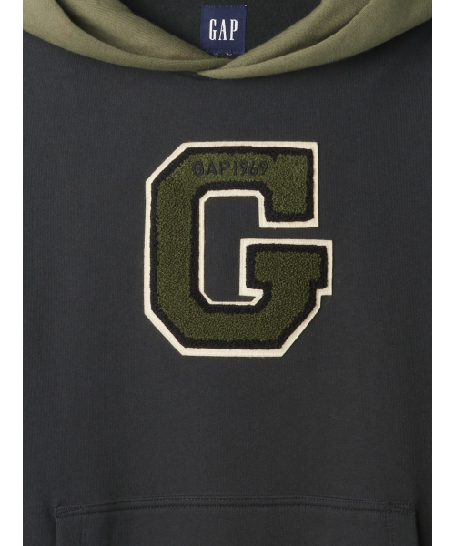 【セール】カラーブロック バーシティ GAPロゴ パーカー(ユニセックス)（パーカー）｜GAP（ギャップ）