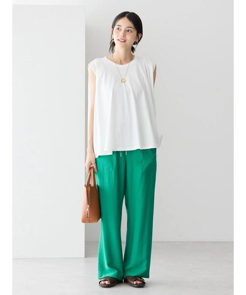 AMERICAN HOLIC(アメリカンホリック)の「接触冷感バックフレアノースリーブプルオーバー(Tシャツ/カットソー・レディース・グレー/オフホワイト/ブラック・M/L)」の17枚目の写真