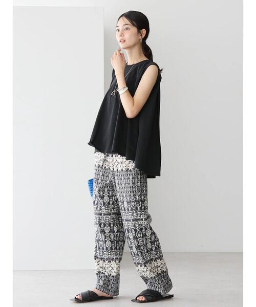 セール】接触冷感バックフレアノースリーブプルオーバー（Tシャツ