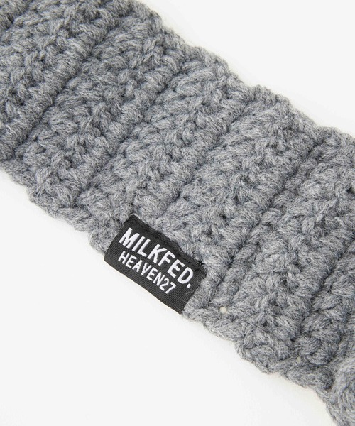 MILKFED.（ミルクフェド）の「HEART KNIT EARMUFFS（イヤーマフ・レディース・オフホワイト/アッシュ/ブラック・ONE SIZE）」の11枚目の写真