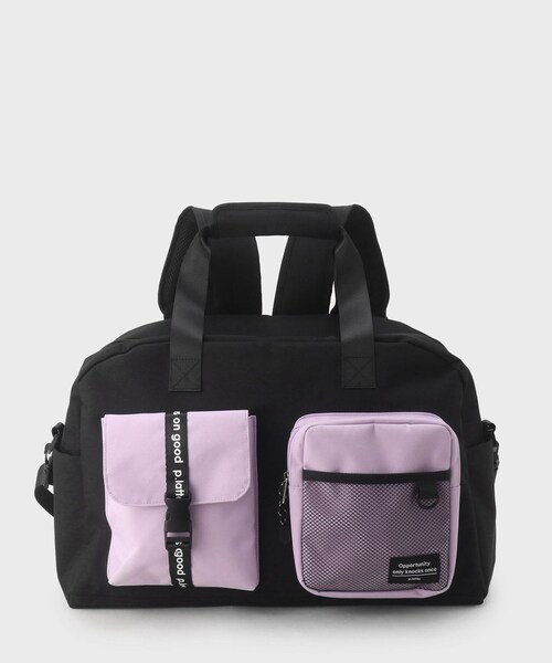 JUNE 　ボストン型3way バッグ（L） 容量約47.5L】3WAYリュックボストン（ボストンバッグ）｜PINK
