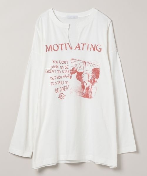 LLICAヴィンテージ Tシャツ カットオフ 50%OFF【CAMBIO(カンビオ)】 ヴィンテージ風Tシャツ（Rhinoceros