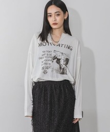 JEANASIS | カットオフヴィンテージプリントロンTEE/149950(Tシャツ/カットソー)