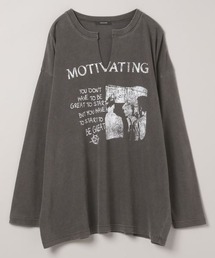 JEANASIS | カットオフヴィンテージプリントロンTEE/149950(Tシャツ/カットソー)