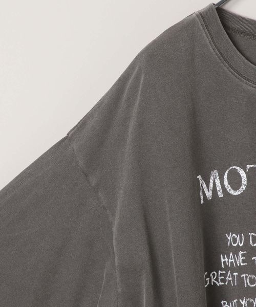 JEANASIS（ジーナシス）の「カットオフヴィンテージプリントロンTEE/149950（Tシャツ/カットソー・レディース・チャコールグレー/ホワイト/ホワイト系その他・FREE）」の6枚目の写真