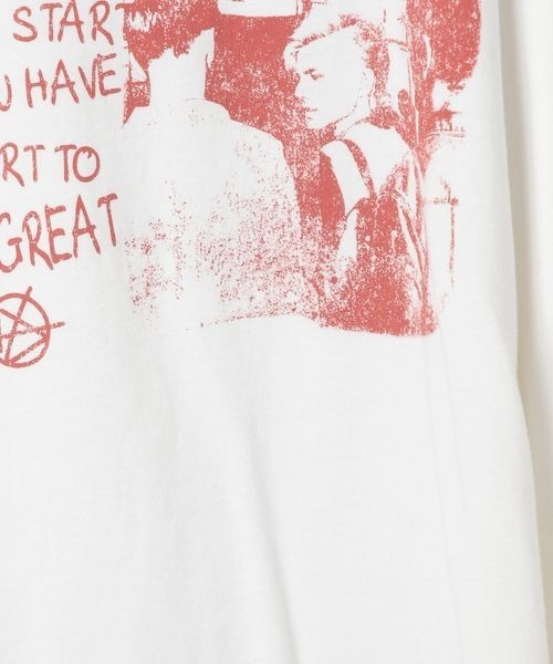 JEANASIS（ジーナシス）の「カットオフヴィンテージプリントロンTEE/149950（Tシャツ/カットソー・レディース・チャコールグレー/ホワイト/ホワイト系その他・FREE）」の13枚目の写真