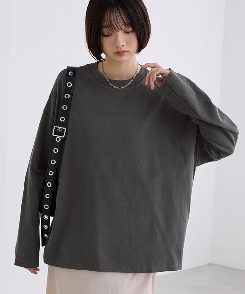 ピグメントアウトシームビッグTシャツ（Tシャツ/カットソー
