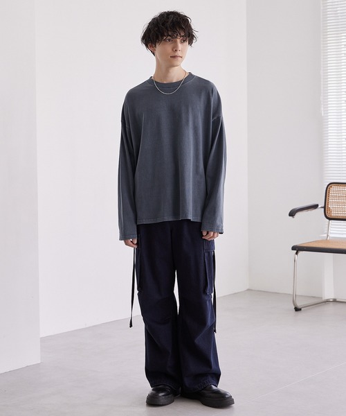 タグ付✨未使用 onit ビッグシルエットジャケット リネン混 ピグメントアウトシームビッグTシャツ MONO-MART│MONO-MART