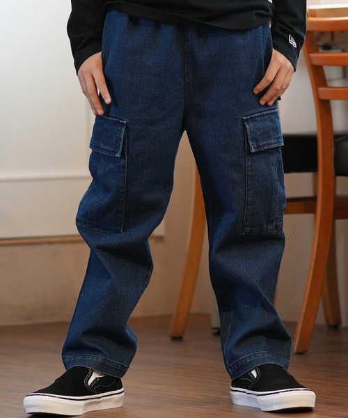 DC（ディーシー）の「DC/ディーシー 24 KD WIDE CARGO PANT24 キッズ ワイド カーゴ パンツ パンツ スケートボード 公園 親子コーデ　ストレッチ YPT244520（カーゴパンツ・キッズ・ライトインディゴブルー/インディゴブルー/カーキ・140cm/130cm/120cm/160cm/150cm）」の10枚目の写真