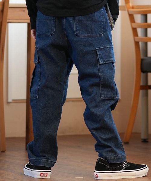 DC（ディーシー）の「DC/ディーシー 24 KD WIDE CARGO PANT24 キッズ ワイド カーゴ パンツ パンツ スケートボード 公園 親子コーデ　ストレッチ YPT244520（カーゴパンツ・キッズ・ライトインディゴブルー/インディゴブルー/カーキ・140cm/130cm/120cm/160cm/150cm）」の11枚目の写真