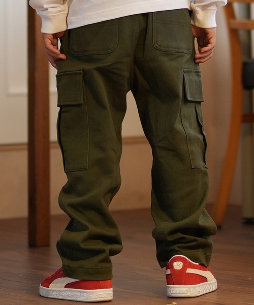 DC（ディーシー）の「DC/ディーシー 24 KD WIDE CARGO PANT24 キッズ ワイド カーゴ パンツ パンツ スケートボード 公園 親子コーデ　ストレッチ YPT244520（カーゴパンツ・キッズ・ライトインディゴブルー/インディゴブルー/カーキ・140cm/130cm/120cm/160cm/150cm）」の5枚目の写真