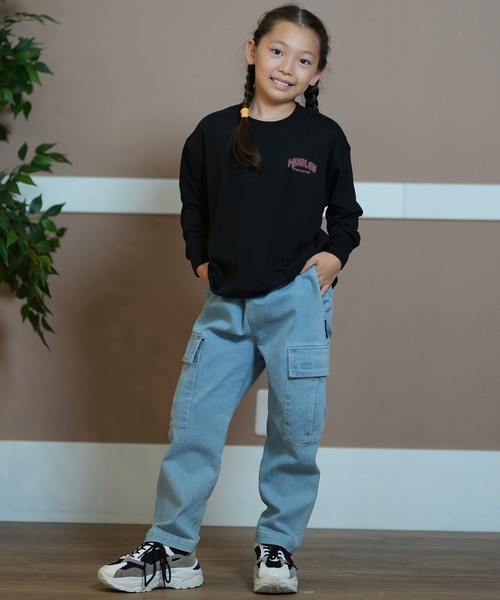 DC（ディーシー）の「DC/ディーシー 24 KD WIDE CARGO PANT24 キッズ ワイド カーゴ パンツ パンツ スケートボード 公園 親子コーデ　ストレッチ YPT244520（カーゴパンツ・キッズ・ライトインディゴブルー/インディゴブルー/カーキ・140cm/130cm/120cm/160cm/150cm）」の18枚目の写真