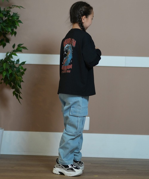 DC（ディーシー）の「DC/ディーシー 24 KD WIDE CARGO PANT24 キッズ ワイド カーゴ パンツ パンツ スケートボード 公園 親子コーデ　ストレッチ YPT244520（カーゴパンツ・キッズ・ライトインディゴブルー/インディゴブルー/カーキ・140cm/130cm/120cm/160cm/150cm）」の20枚目の写真