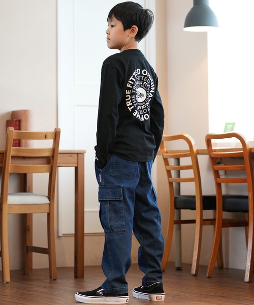 DC（ディーシー）の「DC/ディーシー 24 KD WIDE CARGO PANT24 キッズ ワイド カーゴ パンツ パンツ スケートボード 公園 親子コーデ　ストレッチ YPT244520（カーゴパンツ・キッズ・ライトインディゴブルー/インディゴブルー/カーキ・140cm/130cm/120cm/160cm/150cm）」の13枚目の写真