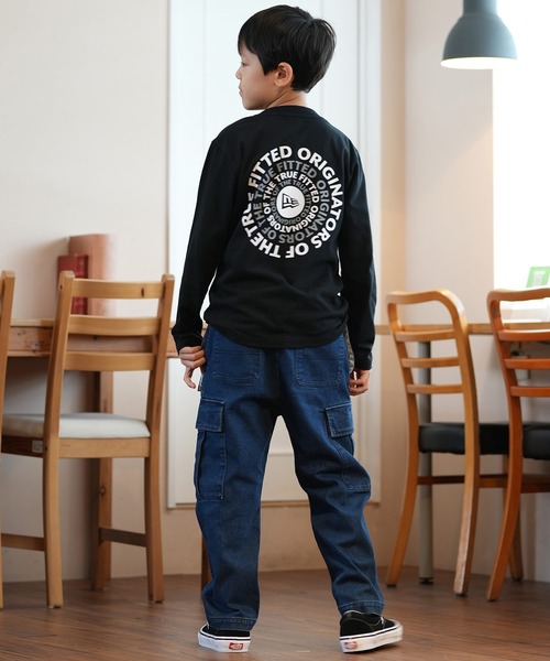 DC（ディーシー）の「DC/ディーシー 24 KD WIDE CARGO PANT24 キッズ ワイド カーゴ パンツ パンツ スケートボード 公園 親子コーデ　ストレッチ YPT244520（カーゴパンツ・キッズ・ライトインディゴブルー/インディゴブルー/カーキ・140cm/130cm/120cm/160cm/150cm）」の14枚目の写真