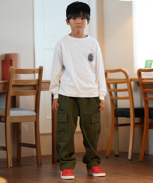 DC（ディーシー）の「DC/ディーシー 24 KD WIDE CARGO PANT24 キッズ ワイド カーゴ パンツ パンツ スケートボード 公園 親子コーデ　ストレッチ YPT244520（カーゴパンツ・キッズ・ライトインディゴブルー/インディゴブルー/カーキ・140cm/130cm/120cm/160cm/150cm）」の7枚目の写真