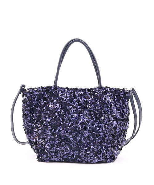 COOCO(クーコ)の「スパンコール2WAYトートバッグ(トートバッグ・レディース・シルバー/ホワイト/ネイビー/ブラック/ピンクベージュ・FREE)」の21枚目の写真