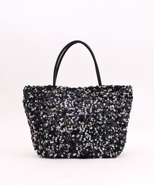 COOCO(クーコ)の「スパンコール2WAYトートバッグ(トートバッグ・レディース・シルバー/ホワイト/ネイビー/ブラック/ピンクベージュ・FREE)」の15枚目の写真