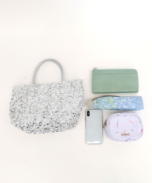 COOCO(クーコ)の「スパンコール2WAYトートバッグ(トートバッグ・レディース・シルバー/ホワイト/ネイビー/ブラック/ピンクベージュ・FREE)」の10枚目の写真