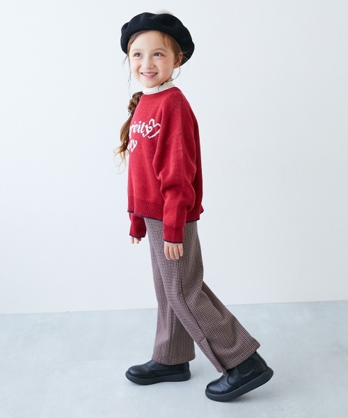 devirock（デビロック）の「RICH WARM 裏シャギープリント フレアパンツ　裏起毛（その他パンツ・キッズ・その他1/その他2/その他3/ブラウン系その他/ブラック系その他2/ブラック系その他・100cm/110cm/120cm/130cm/140cm/150cm/160cm）」の18枚目の写真