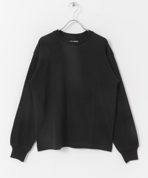 FORK&SPOON（フォークアンドスプーン）の「FORK&SPOON　ラフィー天竺ロングスリーブTシャツ（Tシャツ/カットソー・レディース・オフホワイト/ブラック/グレー・1）」の2枚目の写真