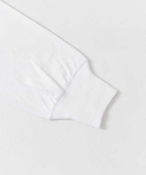 FORK&SPOON（フォークアンドスプーン）の「FORK&SPOON　ラフィー天竺ロングスリーブTシャツ（Tシャツ/カットソー・レディース・オフホワイト/ブラック/グレー・1）」の9枚目の写真