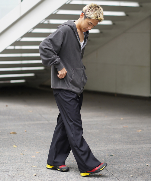 JIEDA(ジエダ)の「JieDa/ジエダ PIGMENT J LOGO ZIP UP HOODIE JIE-24W-CT09(パーカー・メンズ・サックスブルー/レッド/ブラック・FREE)」の5枚目の写真