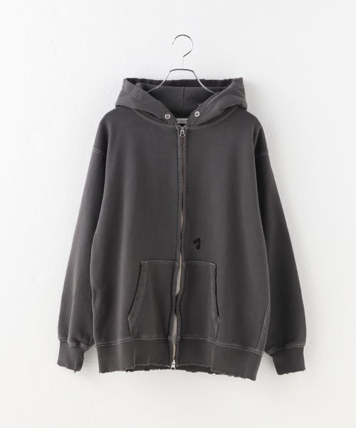JIEDA(ジエダ)の「JieDa/ジエダ PIGMENT J LOGO ZIP UP HOODIE JIE-24W-CT09(パーカー・メンズ・サックスブルー/レッド/ブラック・FREE)」の17枚目の写真