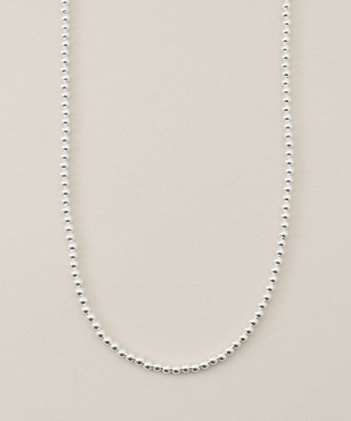 ≪追加≫INDIAN JEWELRY 5mm シャイニービーズネックレス44インチ