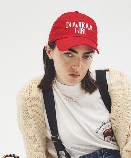 OUTDOOR PRODUCTS（アウトドアプロダクツ）の「DOWNTOWN GIRL CAP（キャップ・レディース・ネイビー/レッド/ブラウン/ホワイト・FREE）」の4枚目の写真