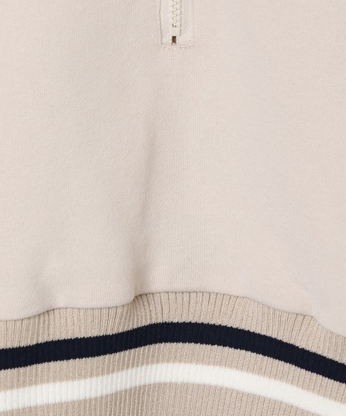 10C REPIPI（ジューシーレピピ）の「【10C REPIPI】ハーフZIPラインリブトップス（スウェット・キッズ・ブラック/グレー/アイボリー・120cm/110cm/130cm）」の20枚目の写真