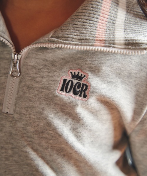 10C REPIPI（ジューシーレピピ）の「【10C REPIPI】ハーフZIPラインリブトップス（スウェット・キッズ・ブラック/グレー/アイボリー・120cm/110cm/130cm）」の11枚目の写真