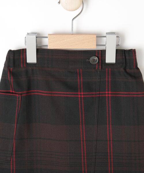 Dessin（デッサン）の「◆チェック巻き風スカート（スカート・キッズ・ブラウン系その他2/ブルー系その他3/スモーキーグリーン系2・14/13/12/11）」の6枚目の写真