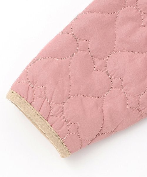 Love&Peace&Money（ラブアンドピースアンドマネー）の「【人気商品再入荷】【直営店で取り扱い無し】ハートキルトブルゾン（ブルゾン・キッズ・ネイビー/ピンク・80ｃｍ/90cm/100cm/110cm/120cm/130cm）」の8枚目の写真