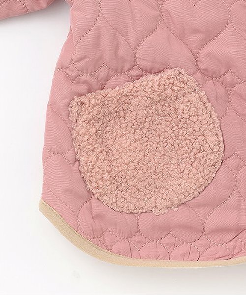 Love&Peace&Money（ラブアンドピースアンドマネー）の「【人気商品再入荷】【直営店で取り扱い無し】ハートキルトブルゾン（ブルゾン・キッズ・ネイビー/ピンク・80ｃｍ/90cm/100cm/110cm/120cm/130cm）」の10枚目の写真