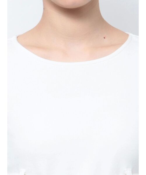 EMODA(エモダ)の「UNDER CHARM FIT L/T(Tシャツ/カットソー・レディース・ブルー/ブラック/ホワイト・FREE)」の8枚目の写真